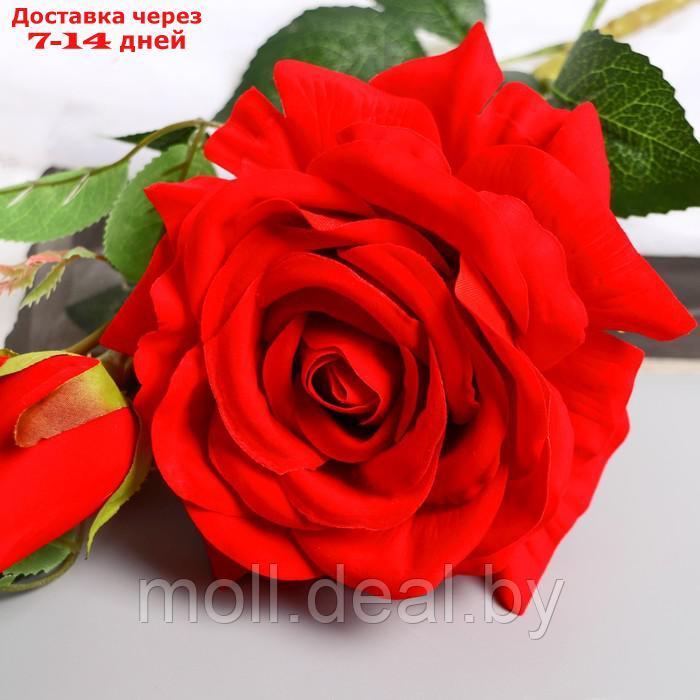 Цветы искусственные "Роза Вхите" 66 см, красный - фото 2 - id-p222992195