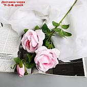 Цветы искусственные "Роза плетистая" d-10 см 67 см, розовый