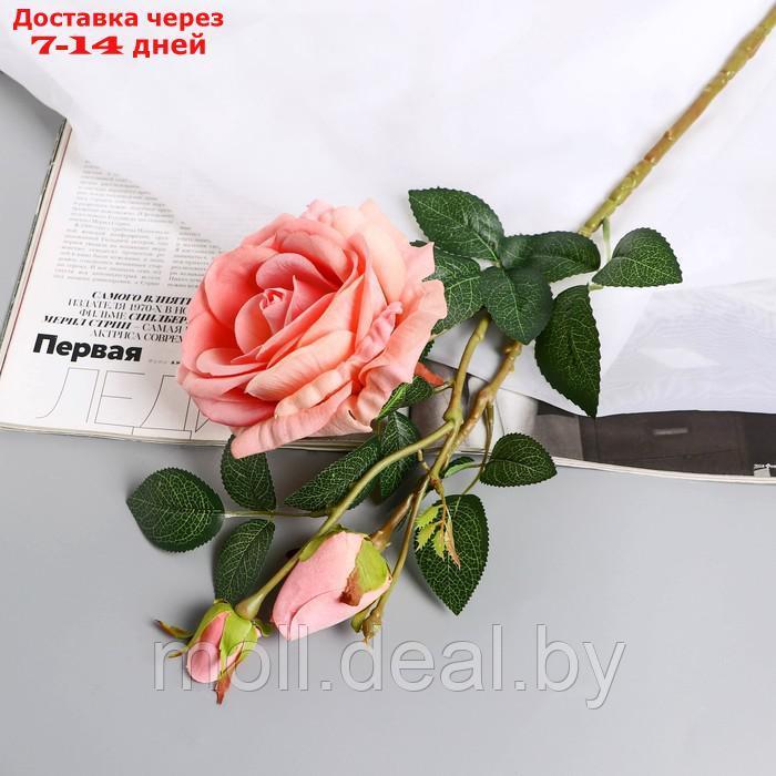 Цветы искусственные "Роза Вхите" 66 см, светло-розовый - фото 1 - id-p222992207