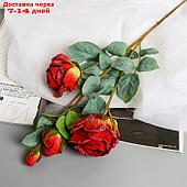 Цветы искусственные "Роза Солмус" d-7,5 см 64 см, красный