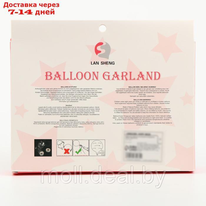 Набор для создания композиций из воздушных шаров, набор 52 шт., серебро, розовый - фото 3 - id-p222991301