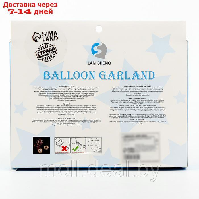 Набор для создания композиций из воздушных шаров, набор 52 шт., синий, серебро - фото 3 - id-p222991304