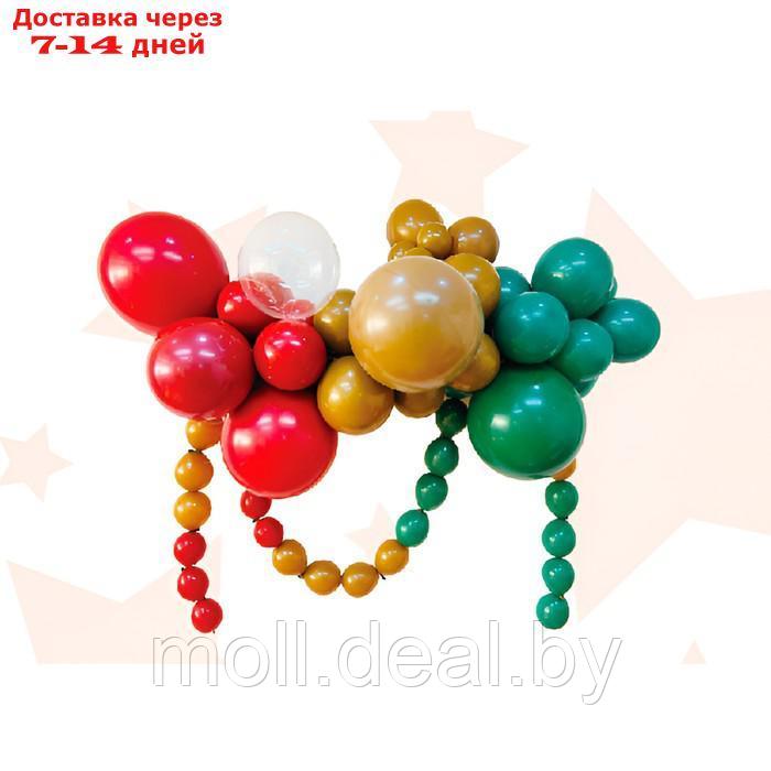 Набор для создания композиций из воздушных шаров, набор 52 шт., красный, зеленый, коричневый 10062 - фото 1 - id-p222991305