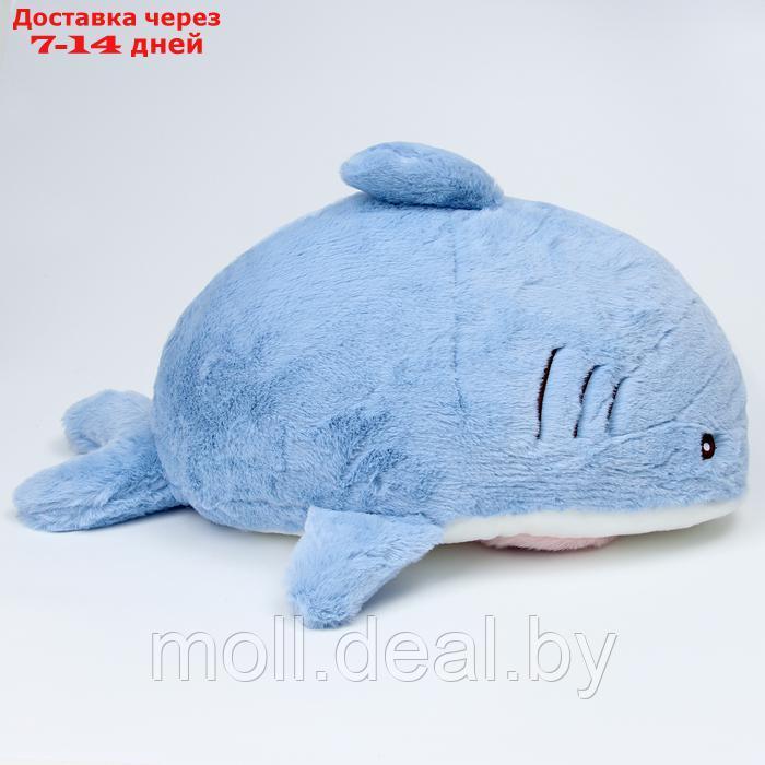 Мягкая игрушка "Кот" в костюме акулы, 48 см, цвет синий - фото 4 - id-p222991371