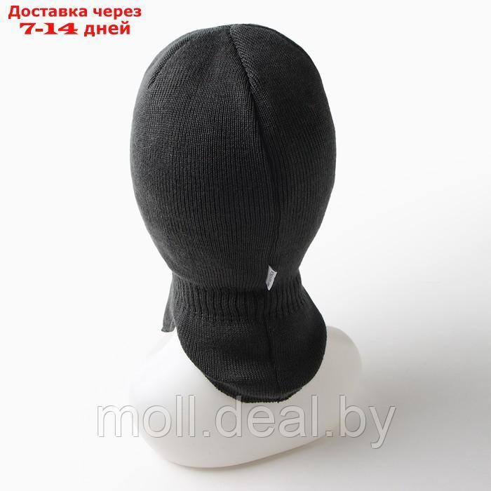 Шапка-шлем детский, цвет графит, размер 52-54 - фото 3 - id-p222989772