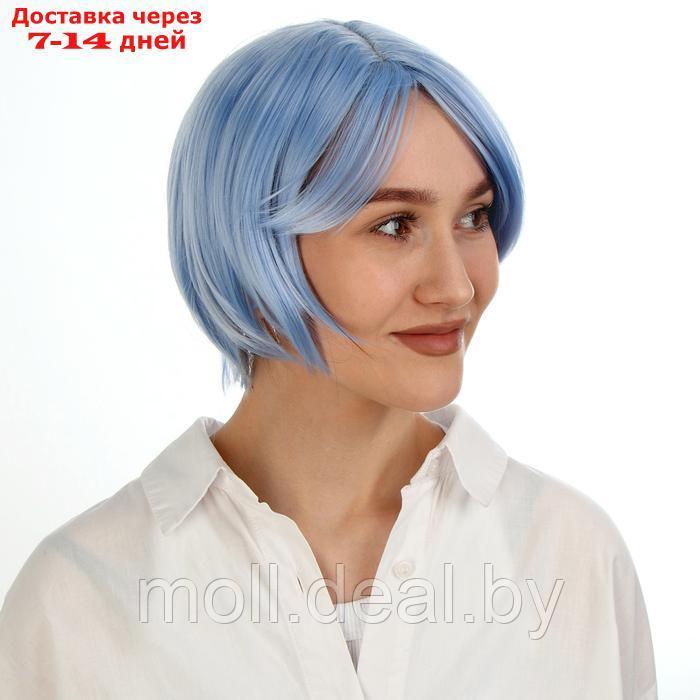 Карнавальный парик, голубой короткий - фото 3 - id-p222992407