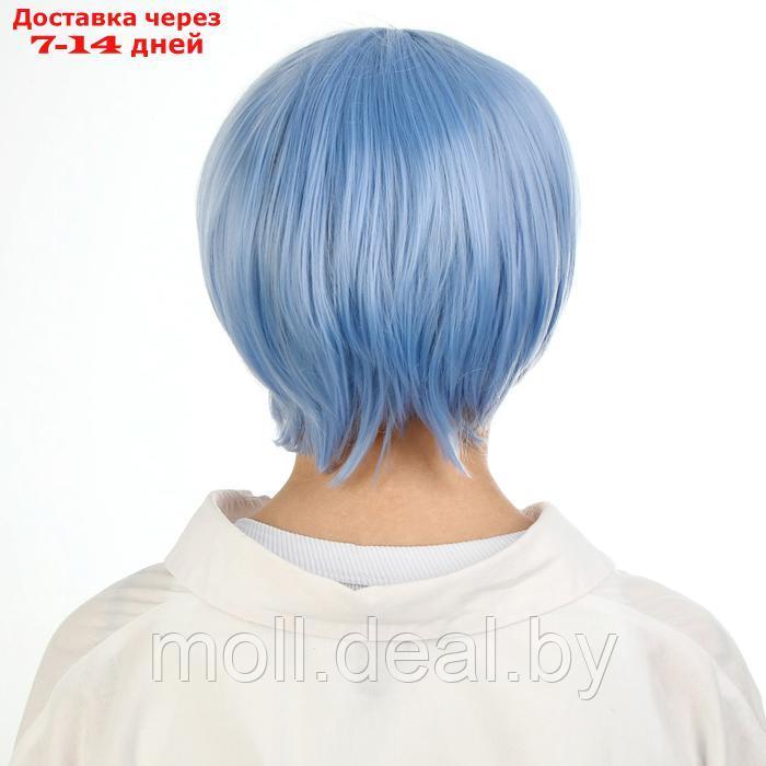 Карнавальный парик, голубой короткий - фото 4 - id-p222992407