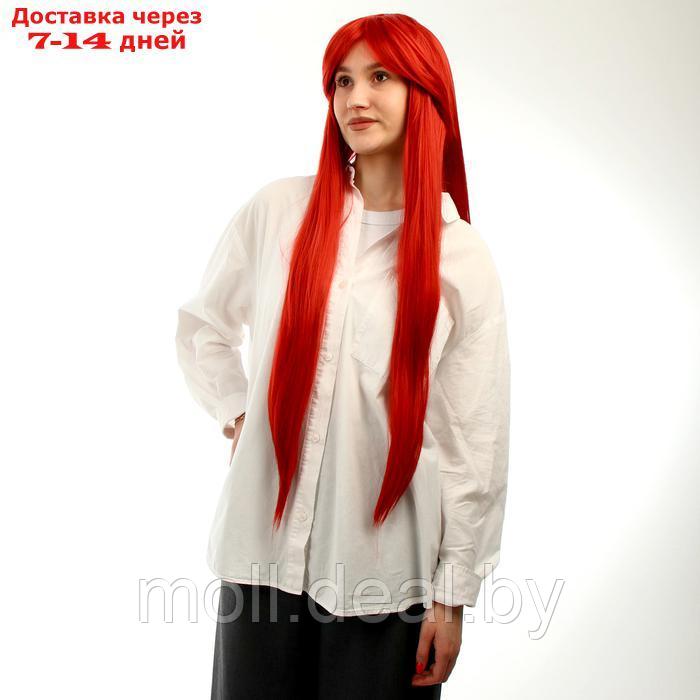 Карнавальный парик, цвет красный, длинный - фото 1 - id-p222992408