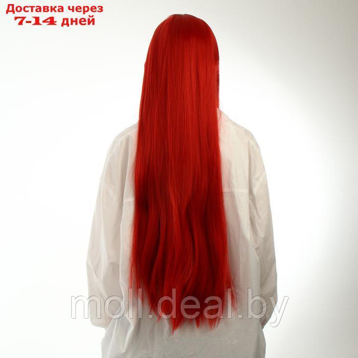 Карнавальный парик, цвет красный, длинный - фото 4 - id-p222992408