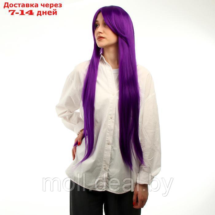 Карнавальный парик, цвет фиолетовый, длинный - фото 1 - id-p222992412