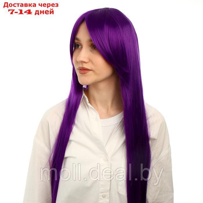 Карнавальный парик, цвет фиолетовый, длинный - фото 2 - id-p222992412