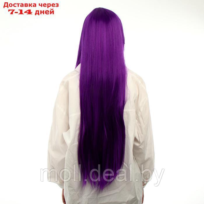 Карнавальный парик, цвет фиолетовый, длинный - фото 4 - id-p222992412