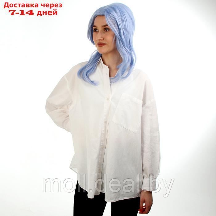 Карнавальный парик, цвет голубой - фото 2 - id-p222992415