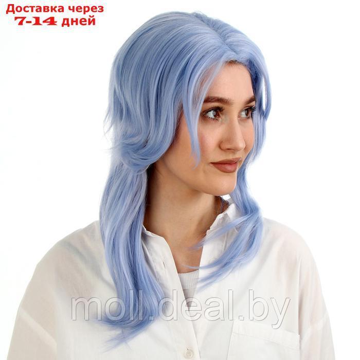 Карнавальный парик, цвет голубой - фото 3 - id-p222992415