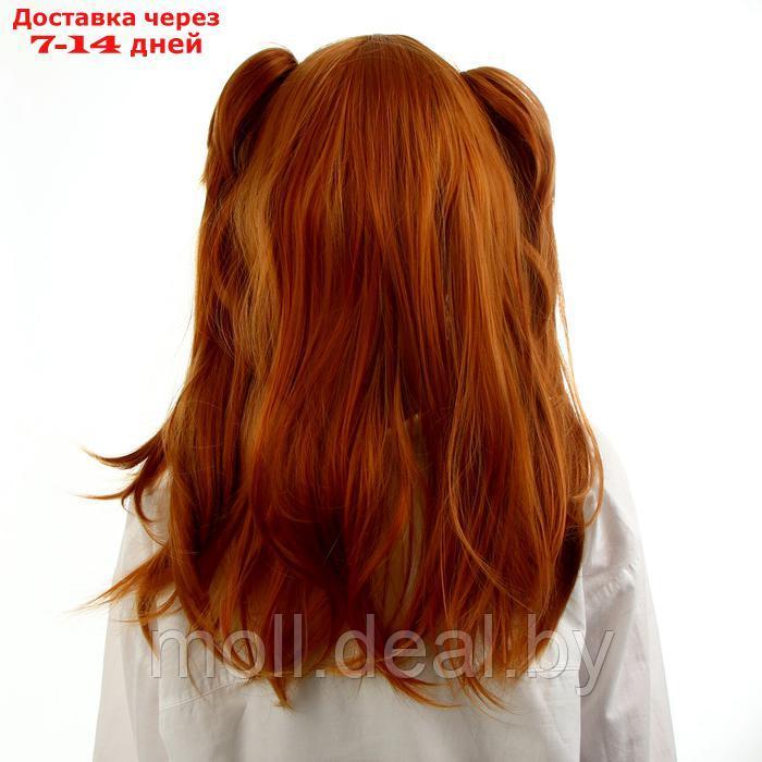 Карнавальный парик, рыжий с хвостами - фото 4 - id-p222992419