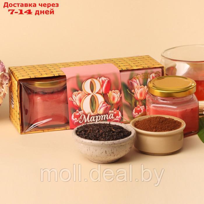 Набор "8 Марта": чай+кофе+крем-мёд - фото 1 - id-p222992477