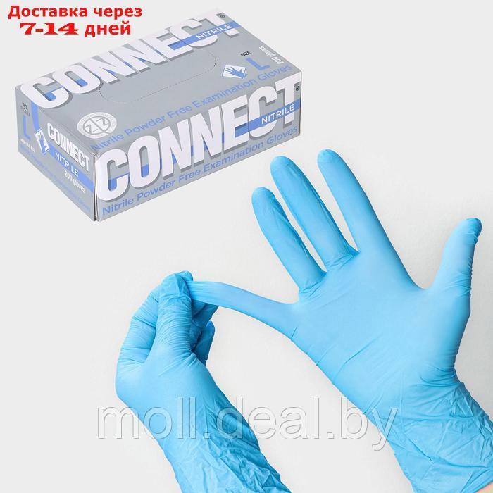 Перчатки CONNECT NITRILE смотр. нестер. нитрил. (PULIN) (8½ (L)) 200 шт/уп (100 пар)