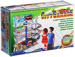 Игровой набор паркинг гараж City Garage 2028 с машинками 4 уровня 2028