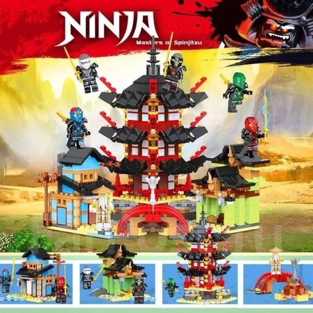 Детский конструктор лего lego Ninja "Храм Аэроджитцу", 770 деталей, аналог Lego, 91033 - фото 3 - id-p223003997
