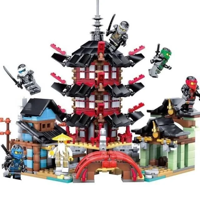 Детский конструктор лего lego Ninja "Храм Аэроджитцу", 770 деталей, аналог Lego, 91033 - фото 4 - id-p223003997