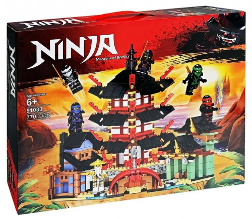 Детский конструктор лего lego Ninja "Храм Аэроджитцу", 770 деталей, аналог Lego, 91033 - фото 1 - id-p223003997
