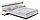 Кровать двуспальная Соло 160х200 см с основанием белый/белый глянец/венге (фабрика SV-Мебель, РФ), фото 4