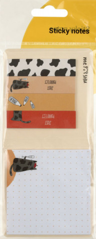 Закладки-разделители бумажные + бумага для заметок с липким краем Meshu Right Cat закладки-60*15 мм*25 л., - фото 1 - id-p223002519