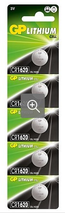 GP Lithium CR1620 5BP Элементы питания - фото 1 - id-p223009765
