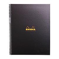 Блокнот "Rhodia", А4+, 80 листов, линейка, черный