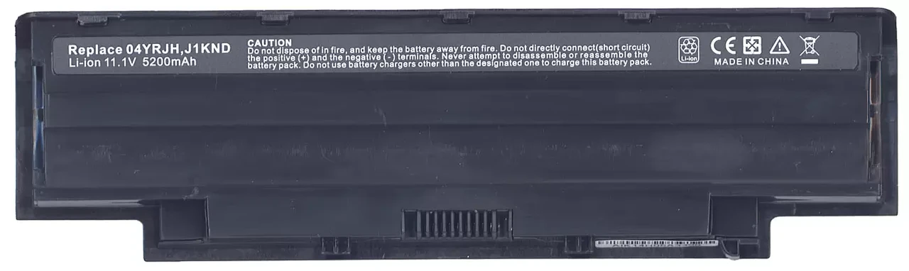 Аккумулятор (батарея) 04YRJH для ноутбука Dell Inspiron N5110 N4110, 11.1В, 5200мАч, черный (OEM)