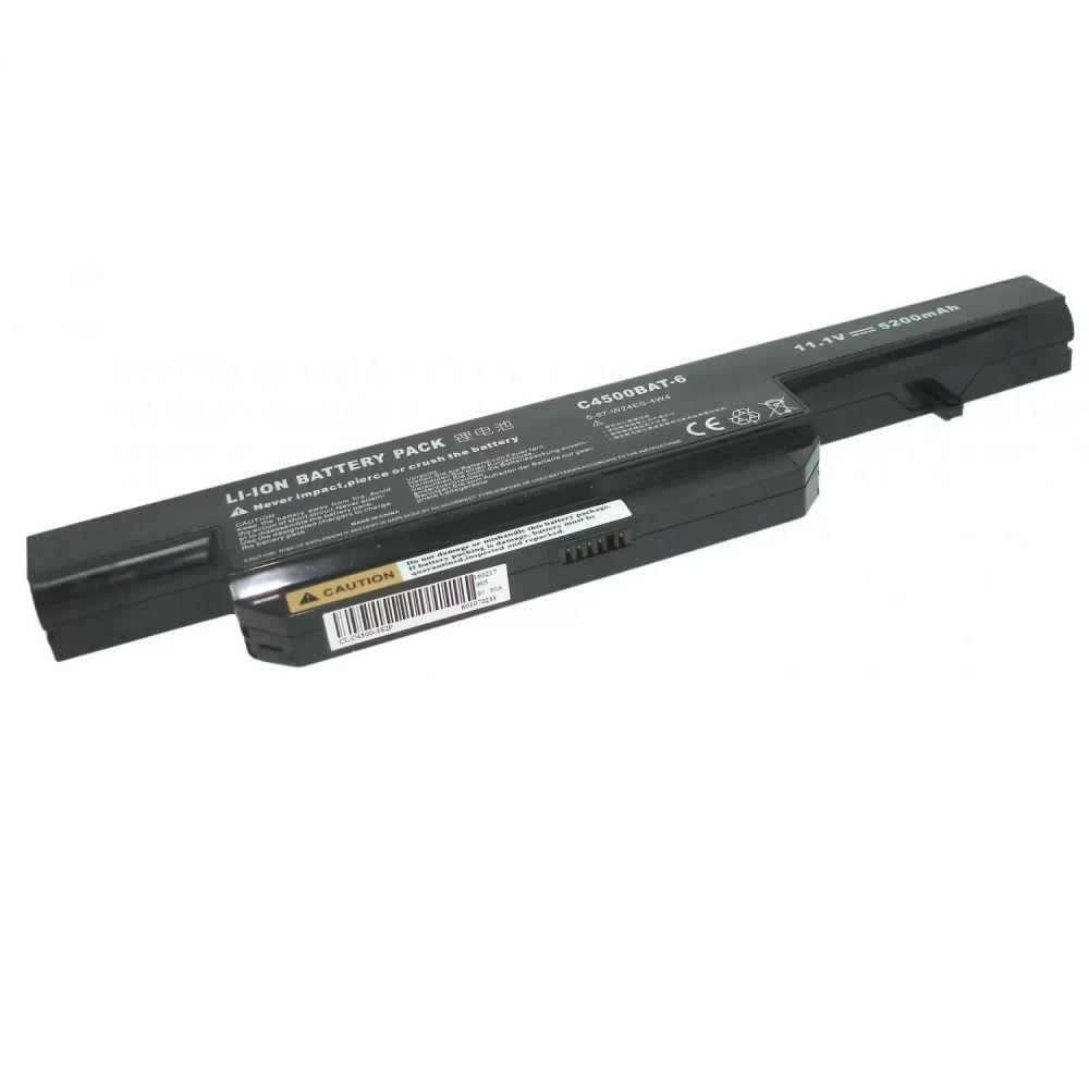 Аккумулятор (батарея) C4500BAT6 для ноутбука DNS Clevo C4500, 11.1В, 5200мАч, черный (OEM) - фото 1 - id-p223010946