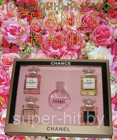 Подарочный набор духов Chance Chanel 5в1, фото 2