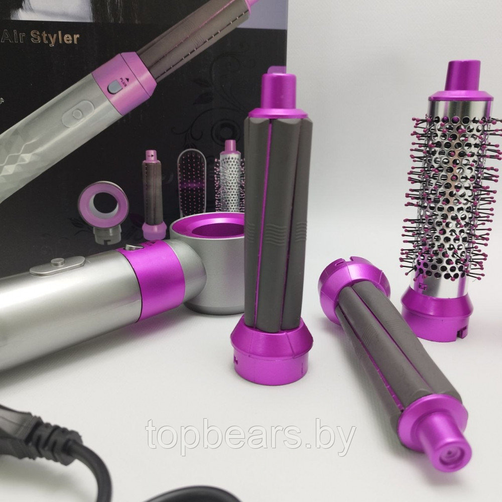 Стайлер для волос с пятью насадками Гранд 5в1 Hot Air Styler / Профессиональный фен - плойка / Набор 5в1 - фото 3 - id-p223012795