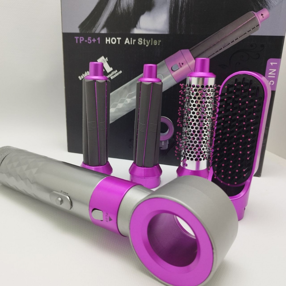 Стайлер для волос с пятью насадками Гранд 5в1 Hot Air Styler / Профессиональный фен - плойка / Набор 5в1 - фото 10 - id-p223013899