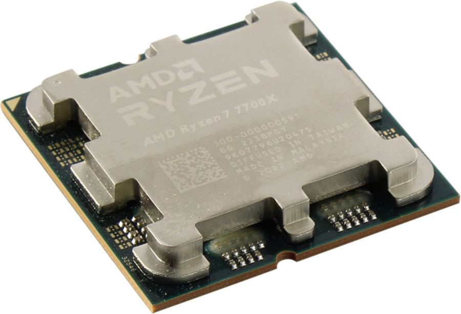 Процессор CPU AMD Ryzen 7 7700X (100-000000591) Socket AM5 8C/16T 4.5GHz/5.4GHz 8+32Mb 105W oem - фото 1 - id-p214261969