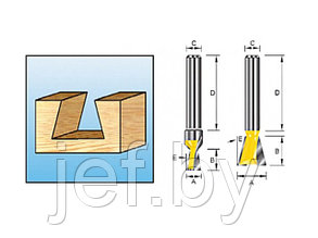 Фреза лас/хв25,4х22,2х12х38х2Т MAKITA D-10920