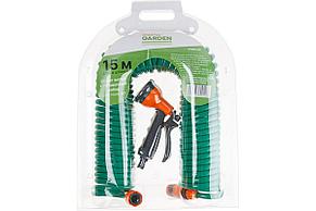 Шланг витой 15м + поливочный набор GARDEN (ST6015-03) (спиральный) STARTUL ST6015-03, фото 2
