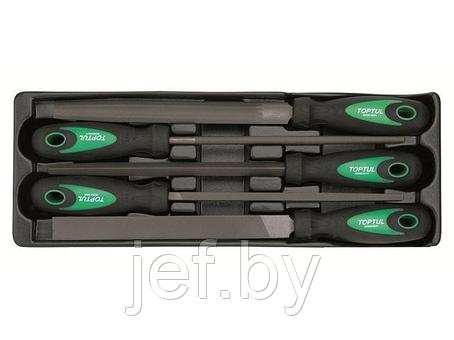 Набор-сет напильников 5шт 136х364мм gвat0501 TOPTUL GBAT0501, фото 2