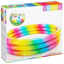 Надувной детский бассейн RAINBOW OMBRE 168х38 см INTEX 58449NP, фото 2