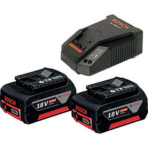 Комплект аккумулятор 18.0 в gba18 V 2 шт + зарядное устройство GAL 18-40 BOSCH 1600A019S0, фото 2
