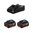 Комплект аккумулятор 18.0 в gba18 V 2 шт + зарядное устройство GAL 18-40 BOSCH 1600A019S0, фото 2