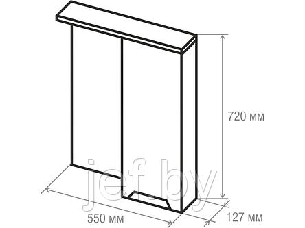 Полка зеркальная со шкафом ALLEGRETTO 55 AV ENGINEERING AVE4444321, фото 2