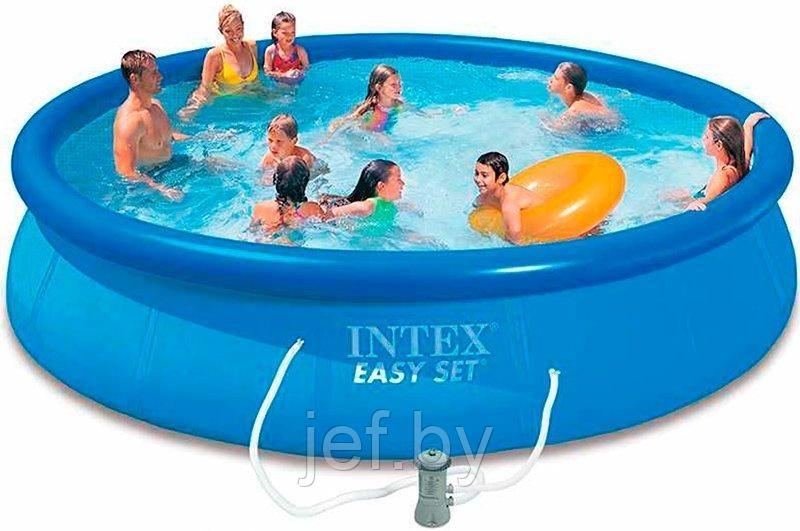 Надувной бассейн Easy Set 457х84 см + фильтр-насос INTEX 28158NP - фото 6 - id-p196760531