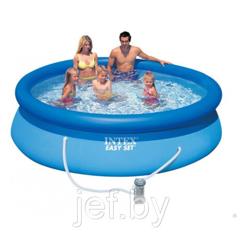 Надувной бассейн Easy Set 457х84 см + фильтр-насос INTEX 28158NP - фото 8 - id-p196760531