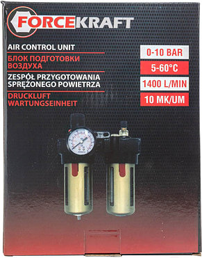 Блок подготовки воздуха 1/2" FORCEKRAFT FK-BFC4000, фото 2