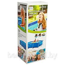 Каркасный бассейн Rectangular Frame прямоугольный 220х150х60 см INTEX 28270NP, фото 3