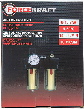 Блок подготовки воздуха 3/8" FORCEKRAFT FK-BFC3000, фото 2