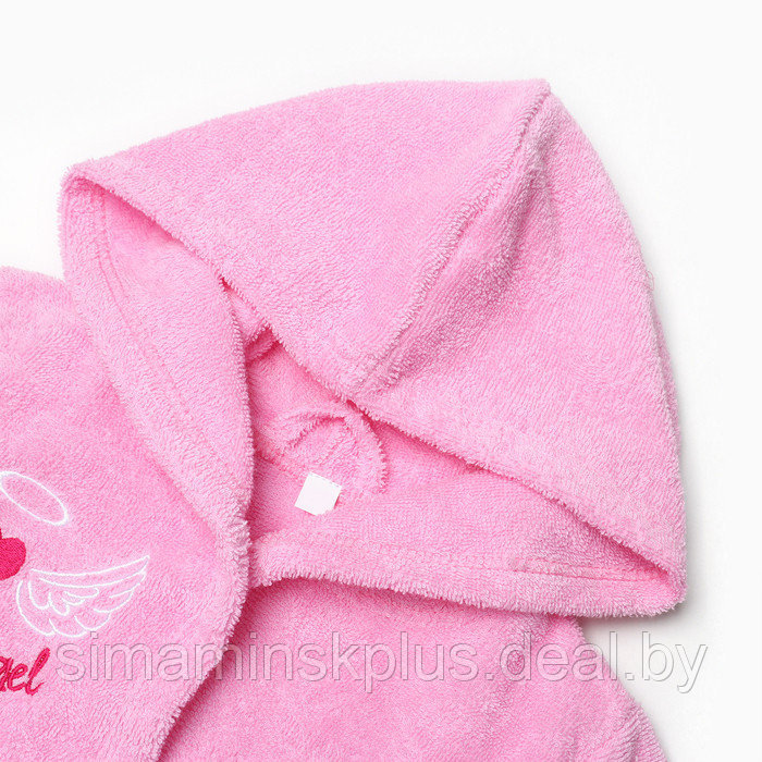 Халат махровый детский Sweet angel р-р 32 (110-116 см), розовый - фото 2 - id-p223015102