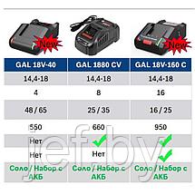 Зарядное устройство GAL 18v-160 C BOSCH 1600A019S6, фото 3
