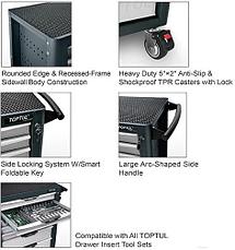 Тележка для инструмента 8 секций TOPTUL TCBL0803, фото 2